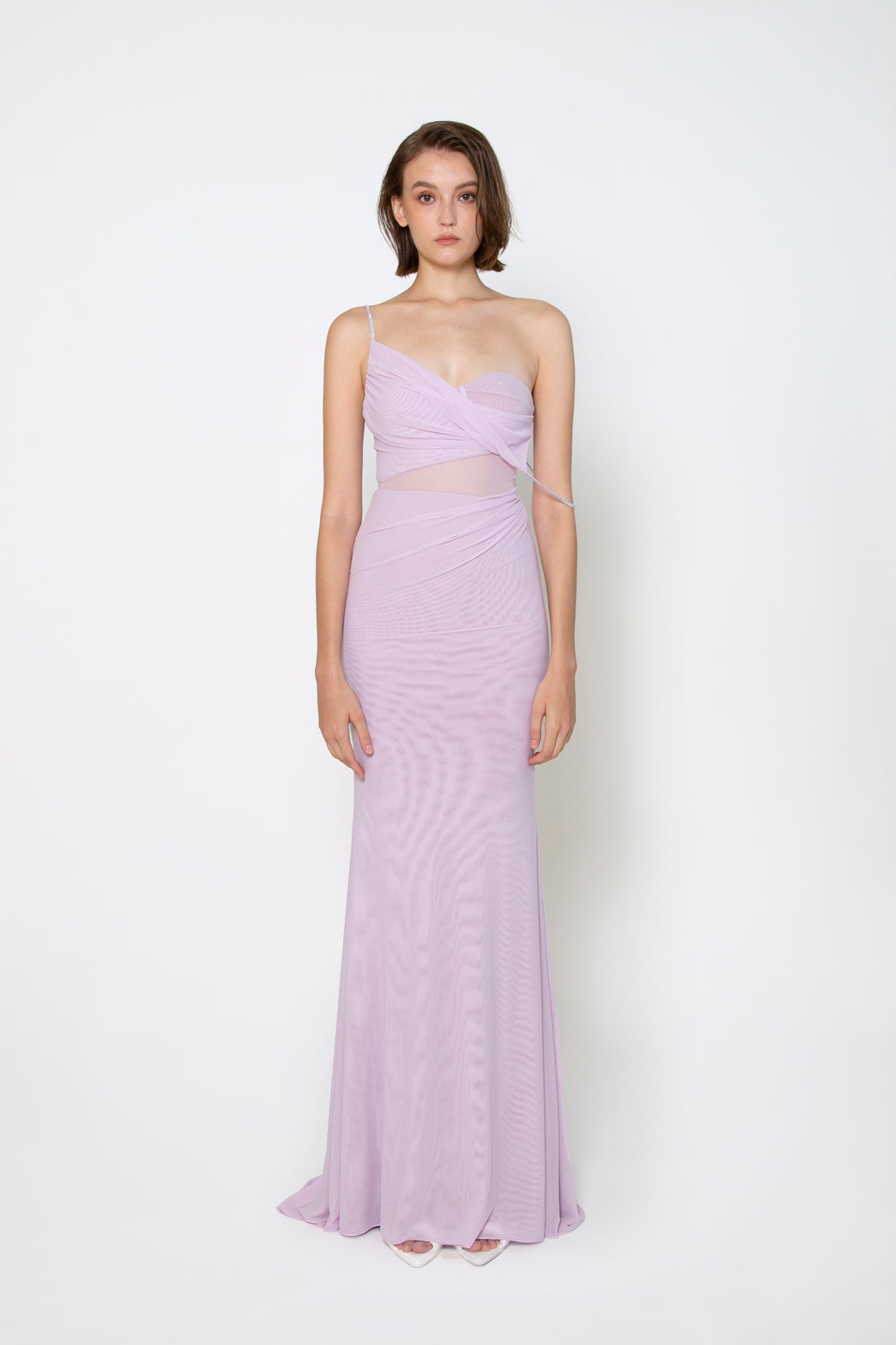 ASYMMETRIC CAMI GOWN