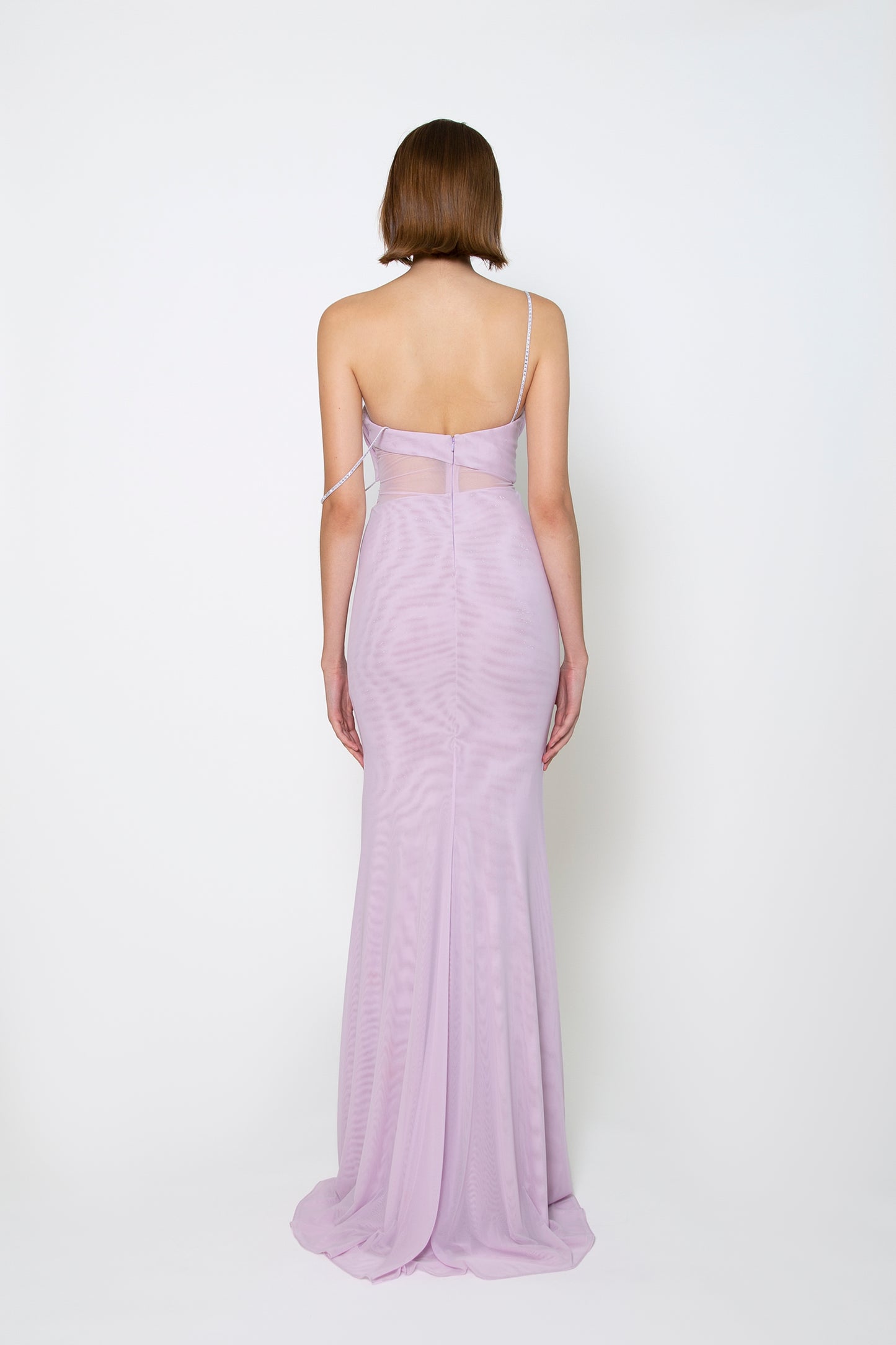 ASYMMETRIC CAMI GOWN