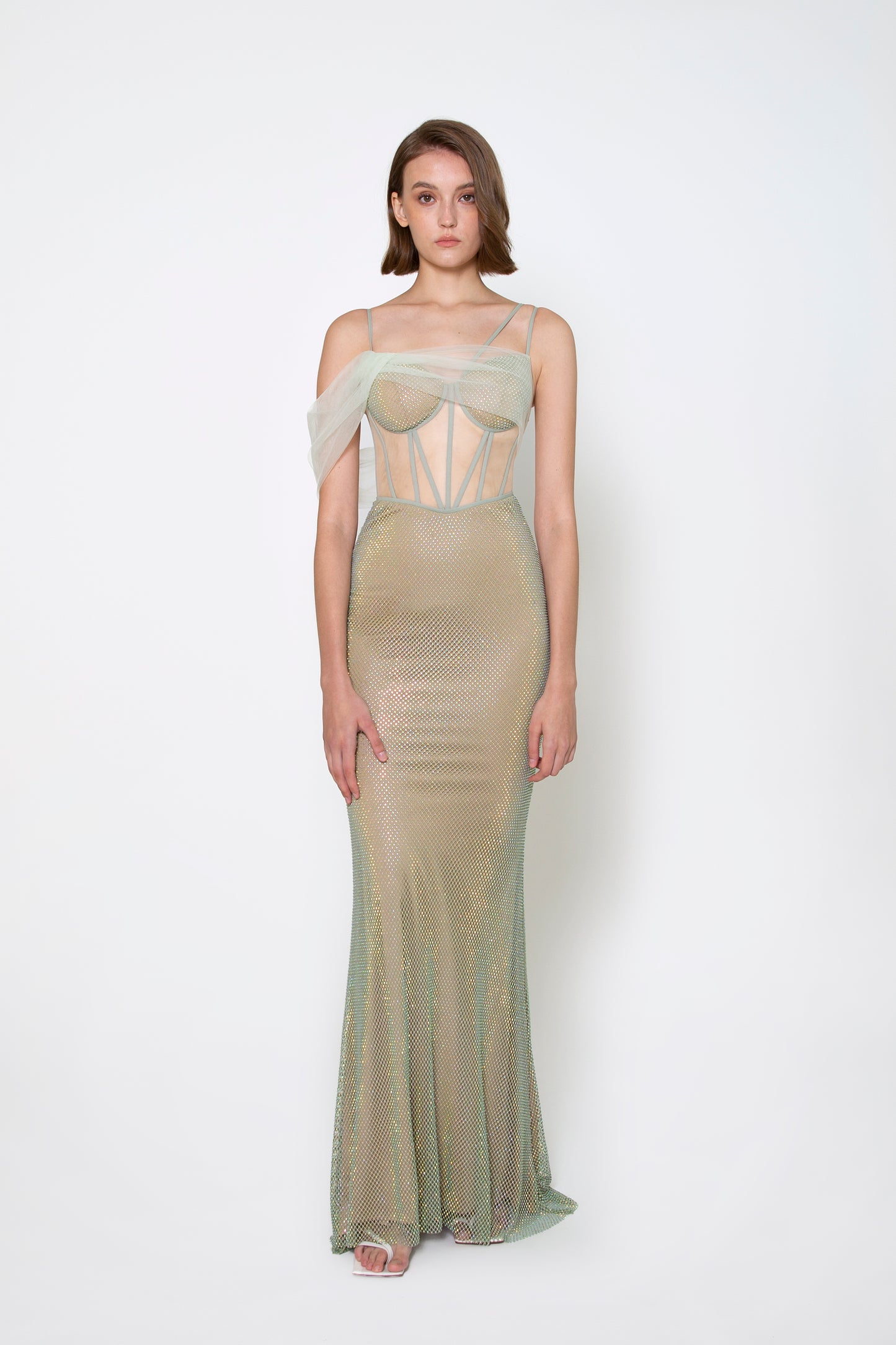 BUSTIER CRYSTAL GOWN