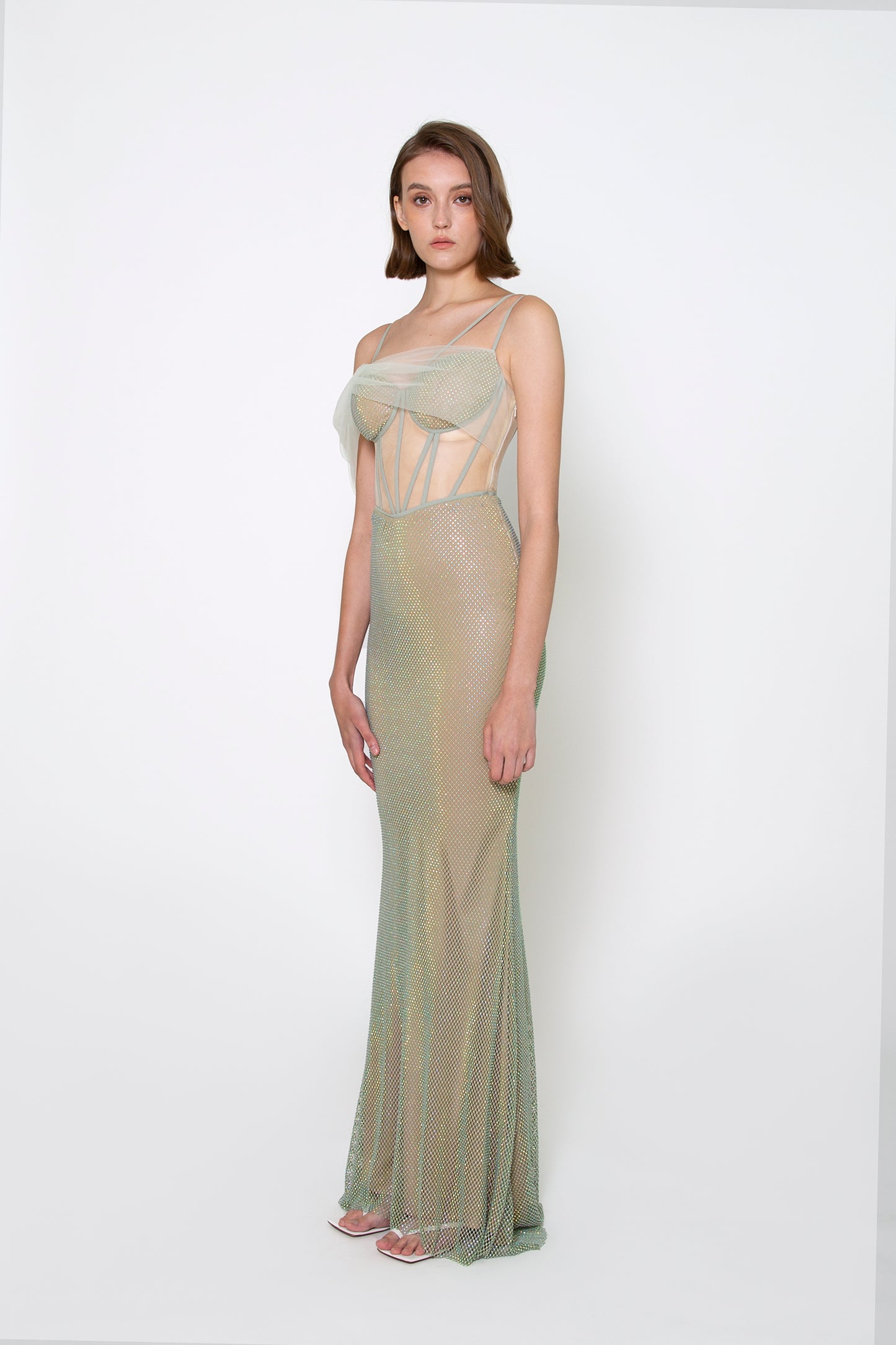 BUSTIER CRYSTAL GOWN