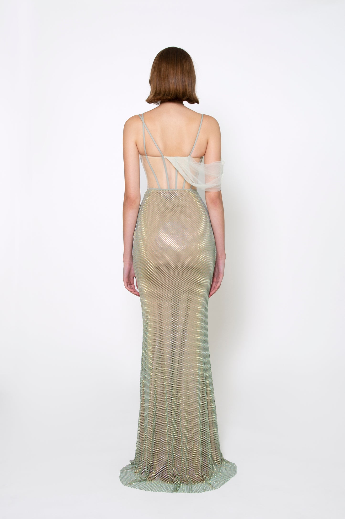 BUSTIER CRYSTAL GOWN